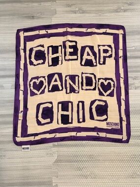 Moschino | Accessories | Moschino Silk Scarf Peace Pearls | Poshmark
